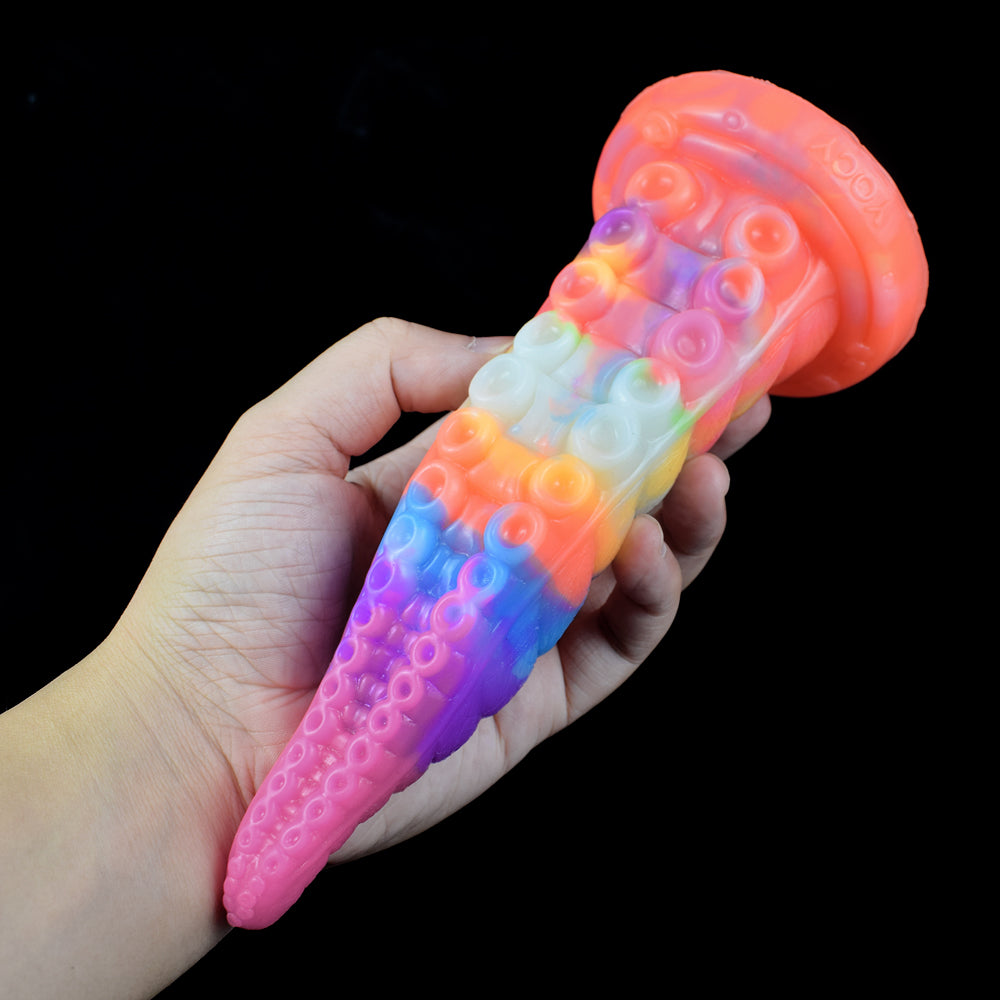 Gode Langue Lumineux Fantasy Tentacule Arc-en-Ciel