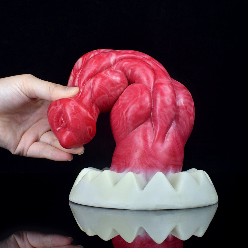 23 Cm Gode Chien Rouge À Double Knot