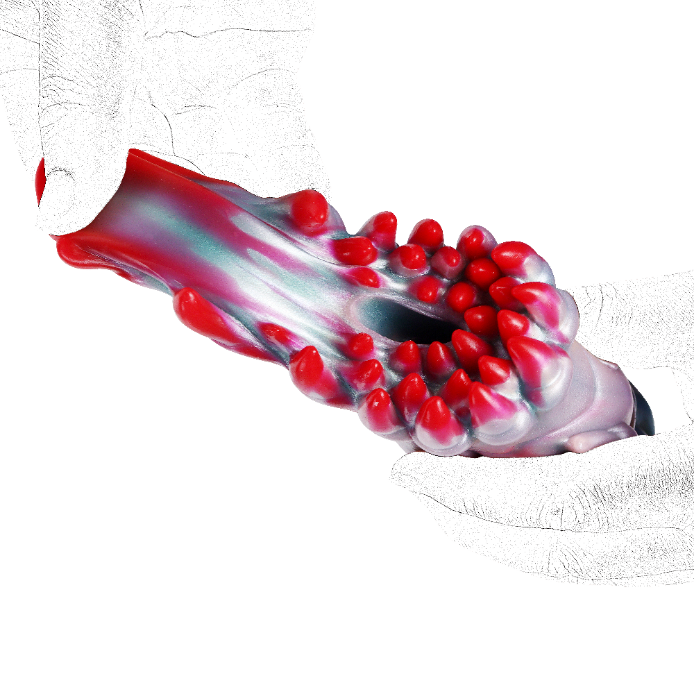 Masturbateur Homme Pocket Pussy Monstre Rouge Écarlate à Reliefs d’Étamines