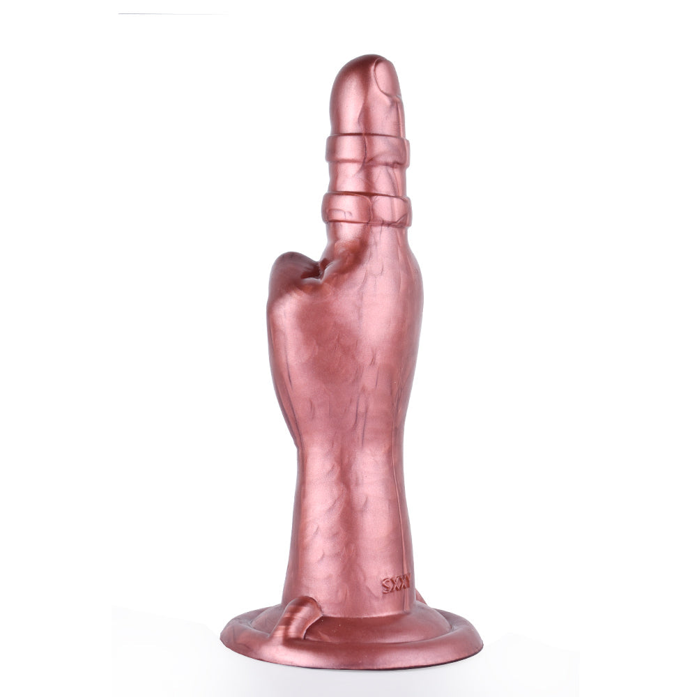 Gode Fist Fantasy Rose Doré avec Doigt