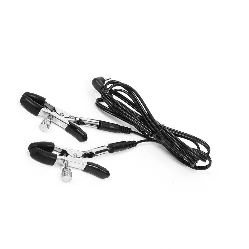 Pinces À Tétons Vibrantes BDSM Électrostimulation Pour Homme
