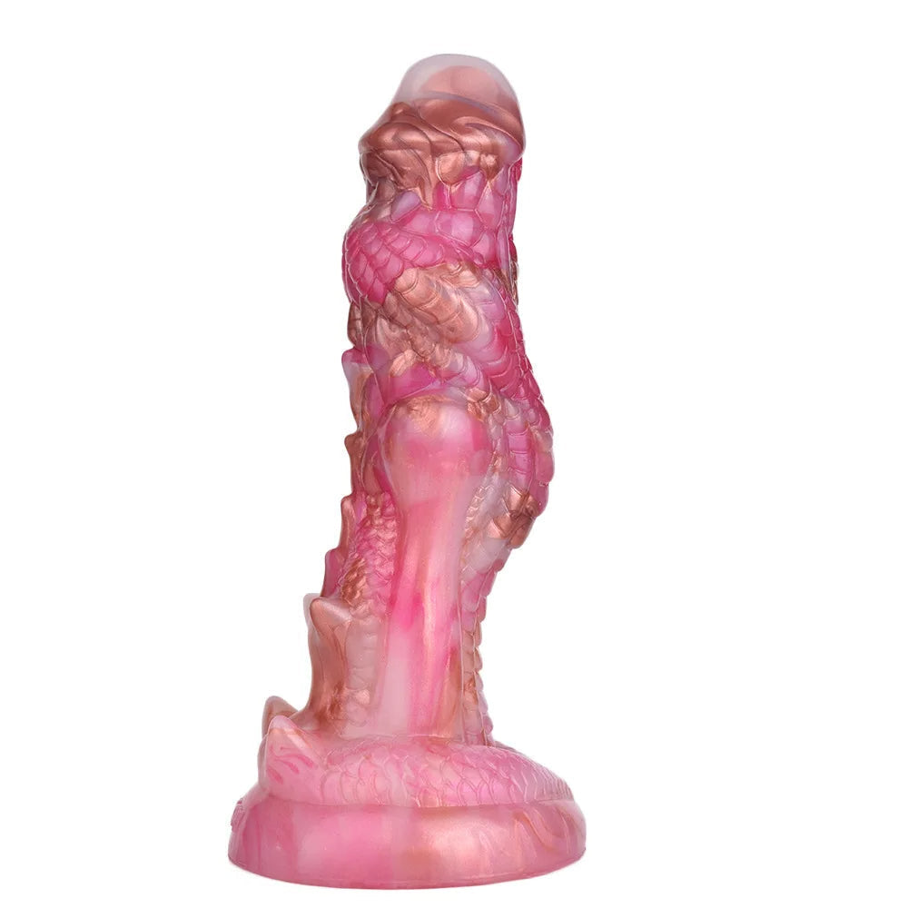 20.4 CM Rose Monstrueux Texturées Point G Gode Vibrant