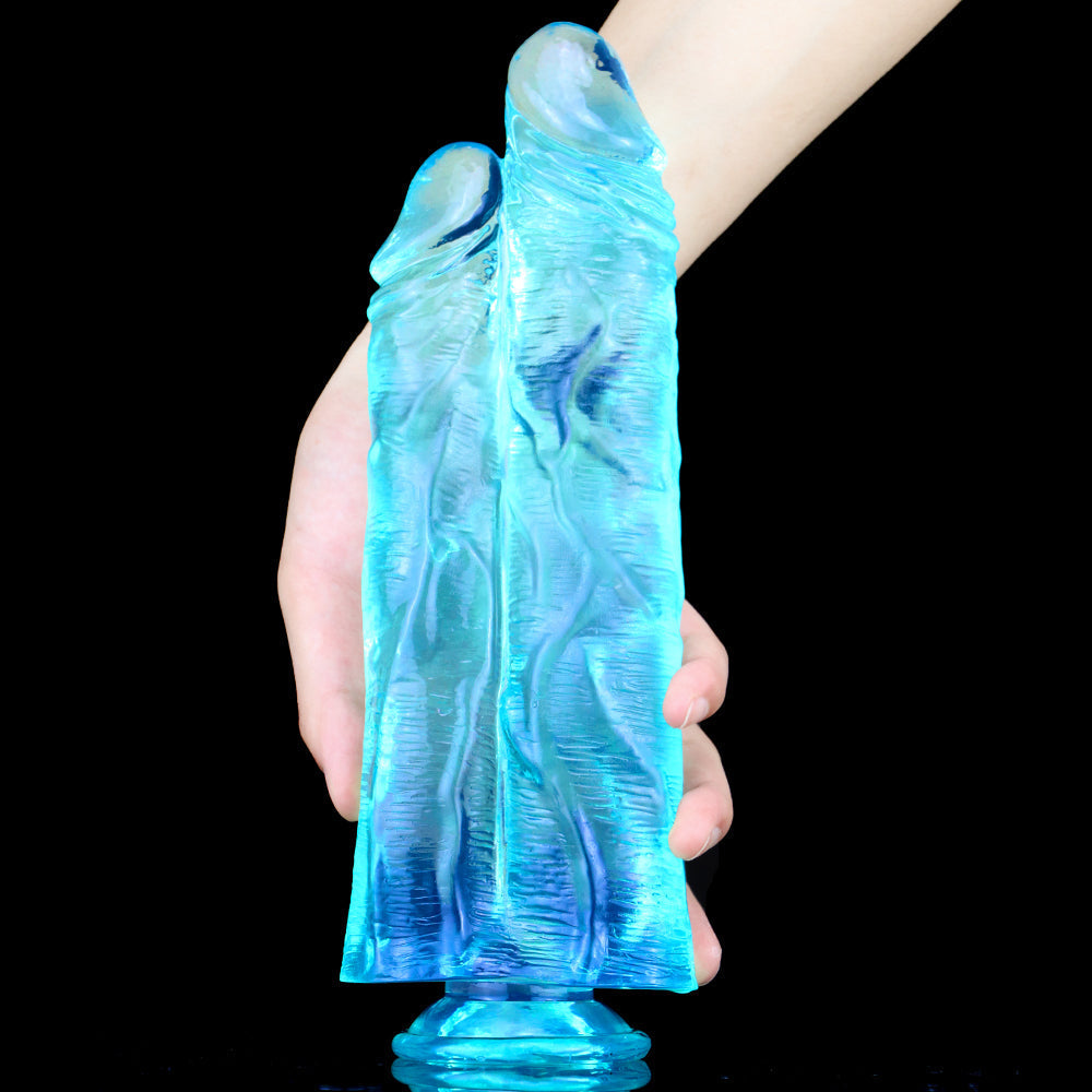 27 Cm Gros Gode Double Pénétration Jelly