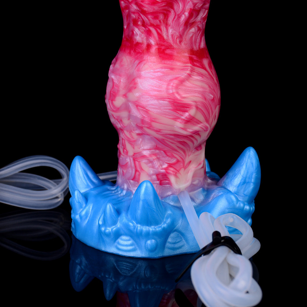 Gode Fantasy Rouge Gonflable éjaculateur 18 cm