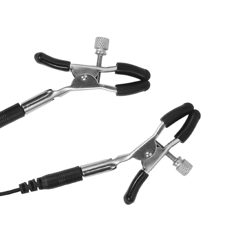Pinces À Tétons Vibrantes BDSM Électrostimulation Pour Homme