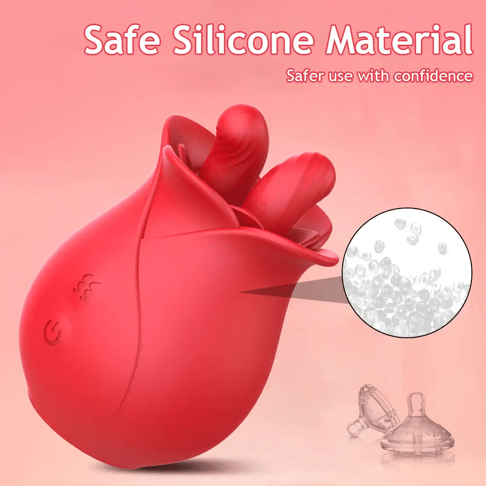 Rose Toy Vibrant Rotatif pour Stimulation Clitoridienne
