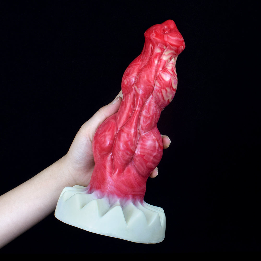 23 Cm Gode Chien Rouge À Double Knot