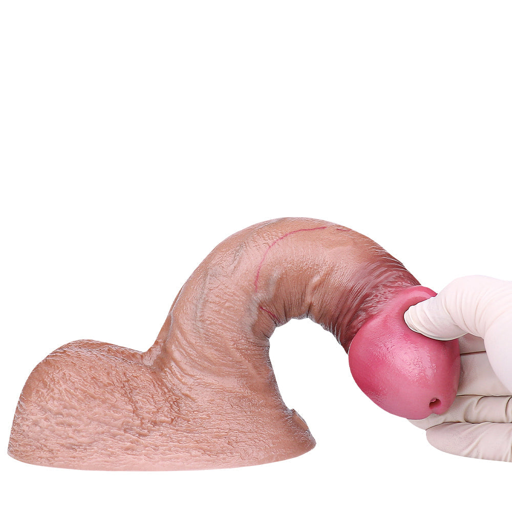 Gode Réaliste Double densité avec ejaculateur 18,4 cm