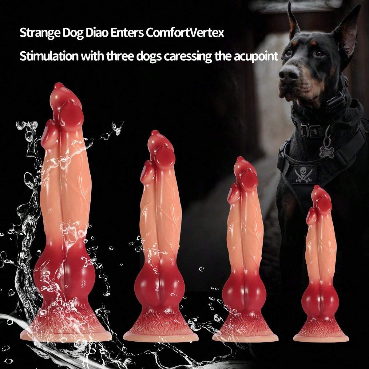 Gode Chien Fantasy Monstre À Trois Têtes