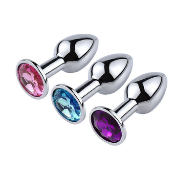 Plug Anal Pas Cher Petit Diamant Métal Débutant