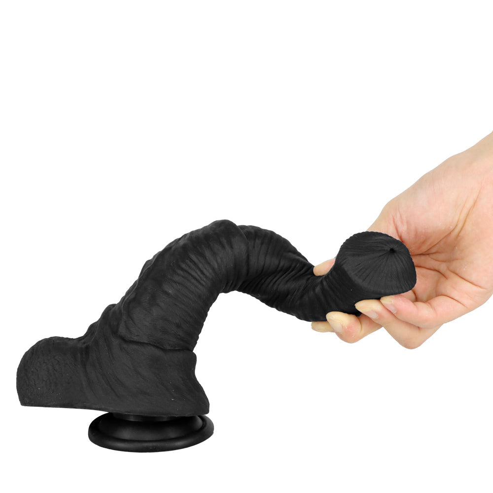 Gode Réaliste Noir XXL Avec Testicules