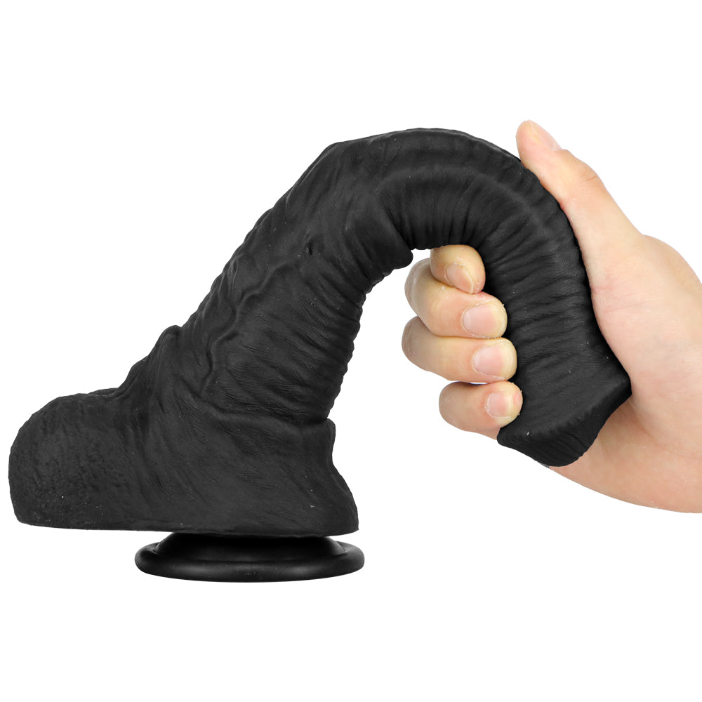 Gode Réaliste Noir XXL Avec Testicules