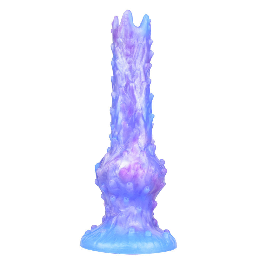 Gode Ovipositor Alien Bleu Texture avec Nœud