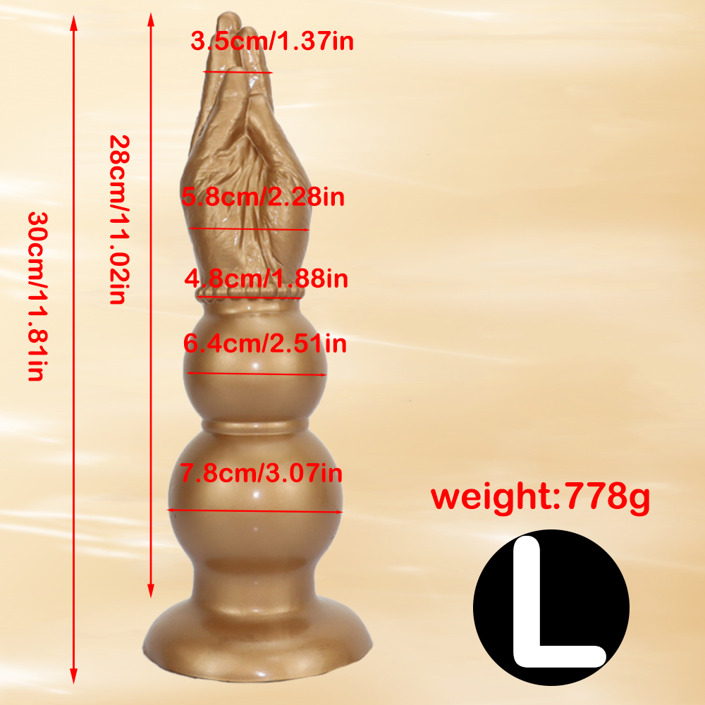 Gode 30 cm Fist Main à Double Nœud
