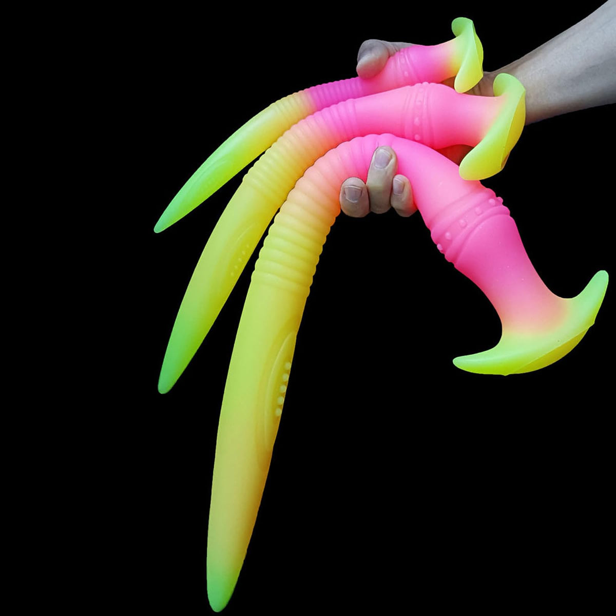 Entraînement Anal Coloré Gode Lumineux Tentacule