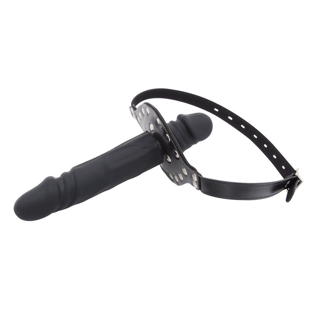 Bâillon BDSM Double Embout Avec Gode Pour Jeux Faciaux