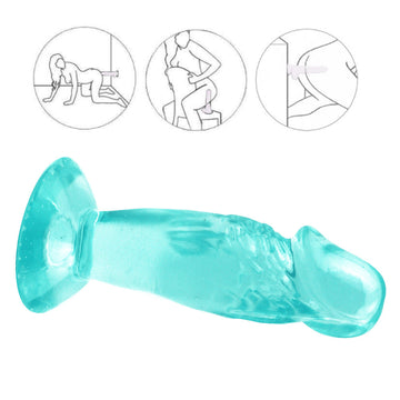 11 Cm Petit Gode Jelly Vert Texturé