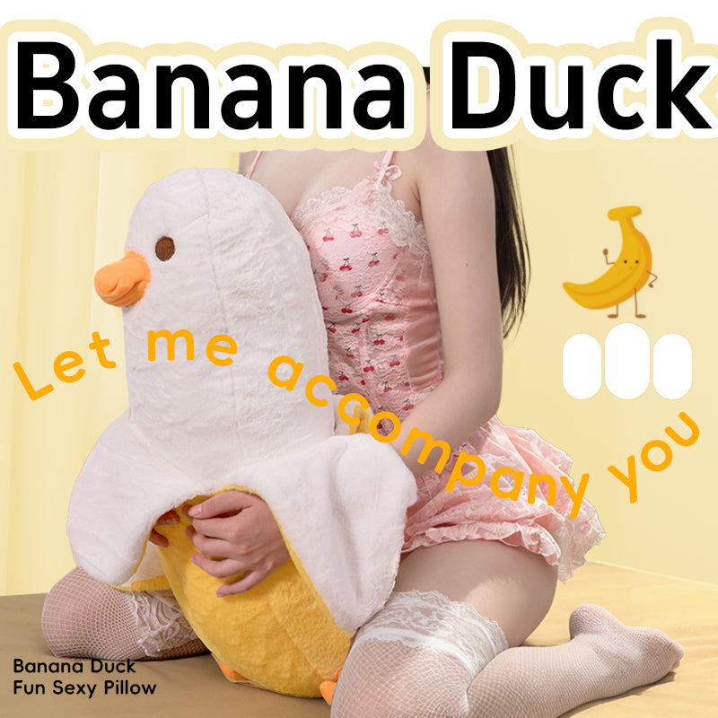 Peluche Canard Banane Discrète Avec Machine à Gode Va-et-vient