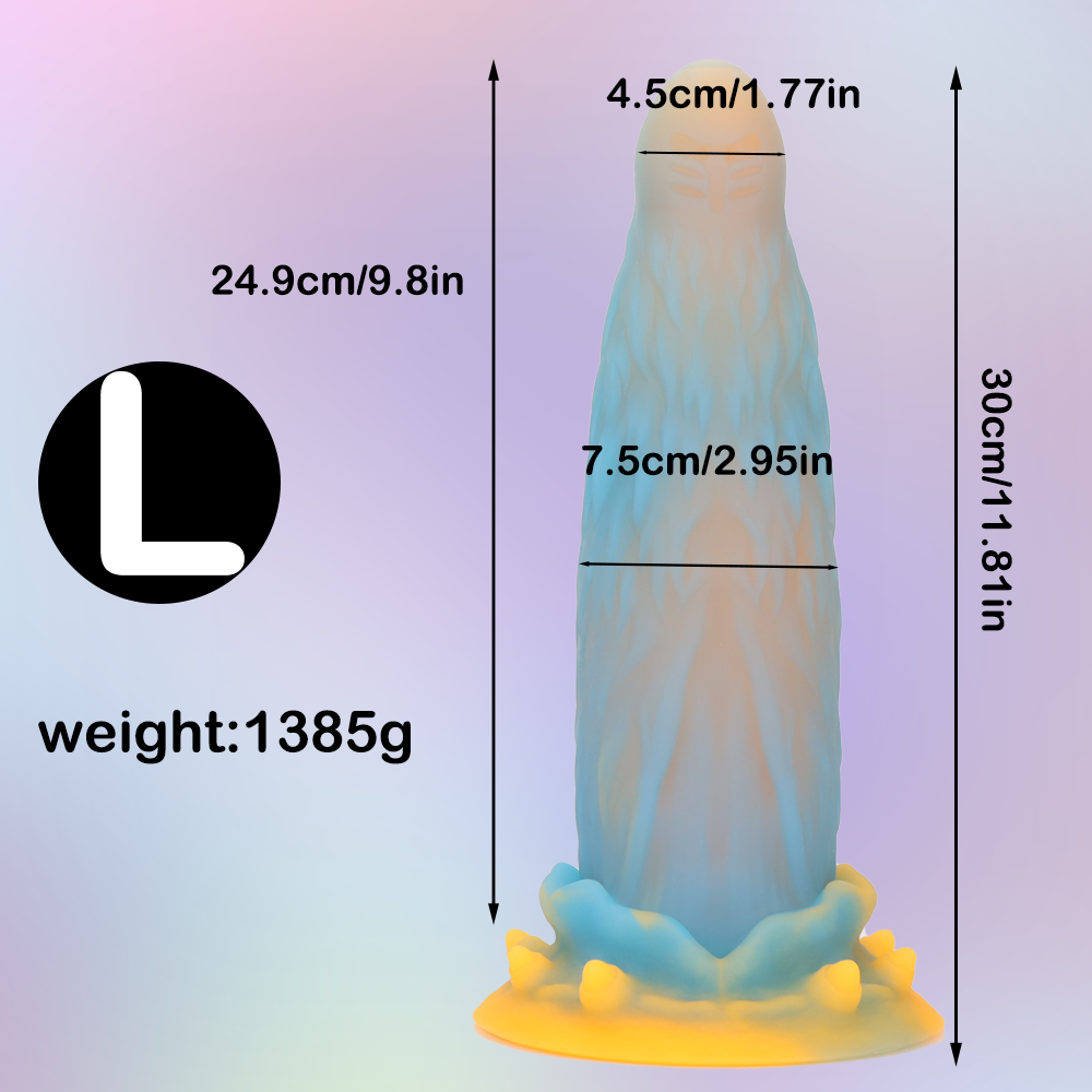 Gros Plug Anal Lumineux Fantasy 30 cm