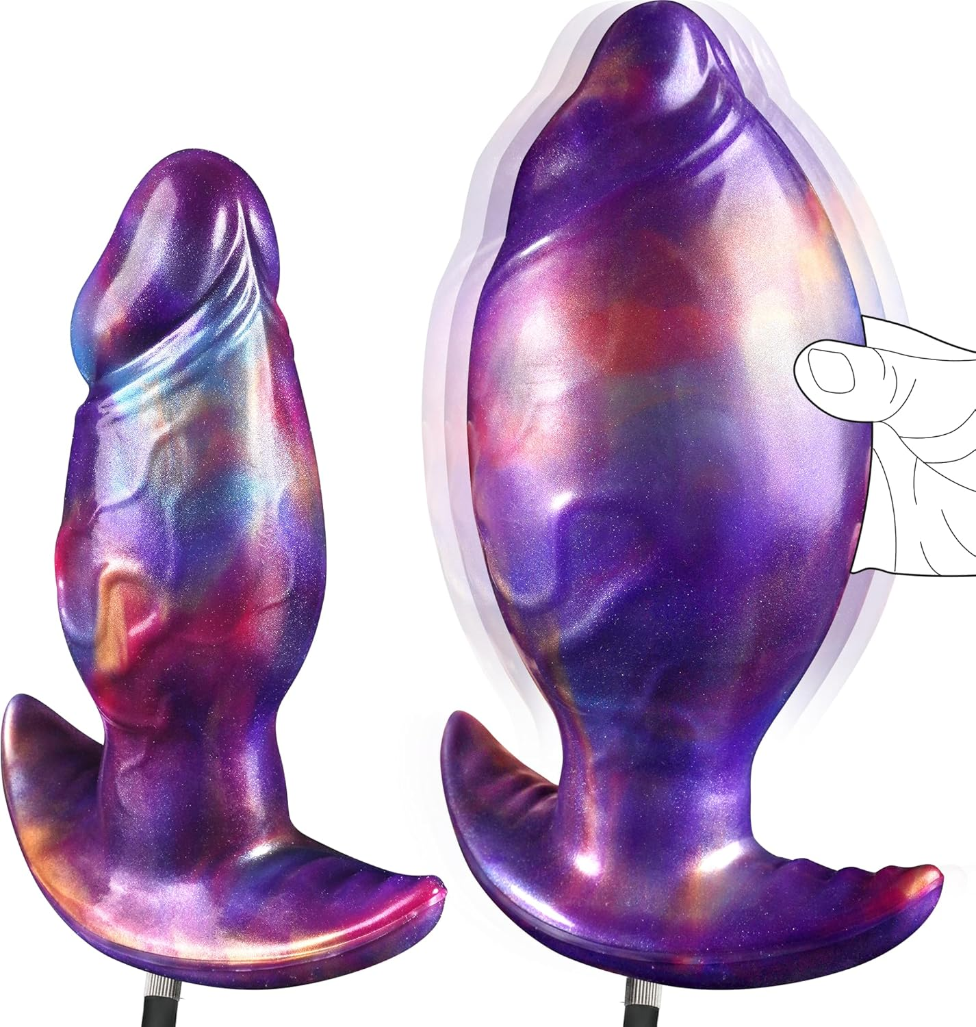 Plug Anal XXL Gonflable Silicone Diamètre 5CM
