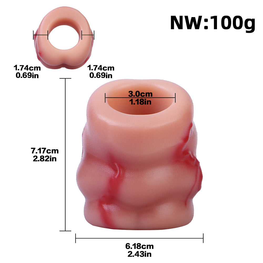 Cock Ring En Silicone Texturé Pour Homme