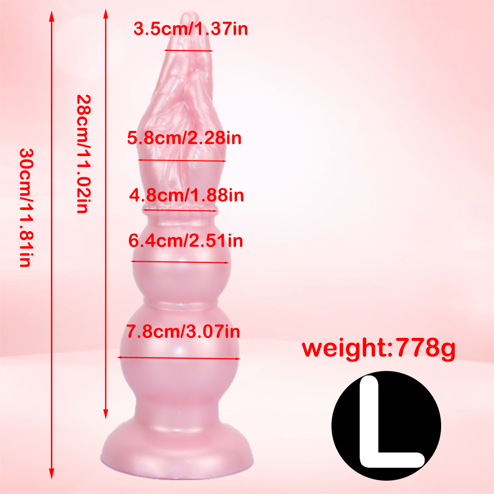 Gode 30 cm Fist Main à Double Nœud