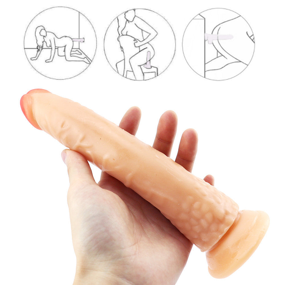 Gode Zizi Réaliste Blanc Fin Anal 21,5 cm
