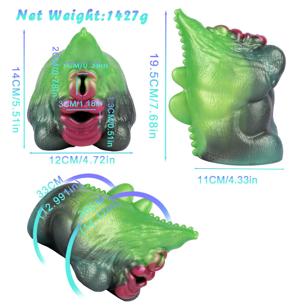 Masturbateur De Poche fantasy Dragon En Silicone Vert