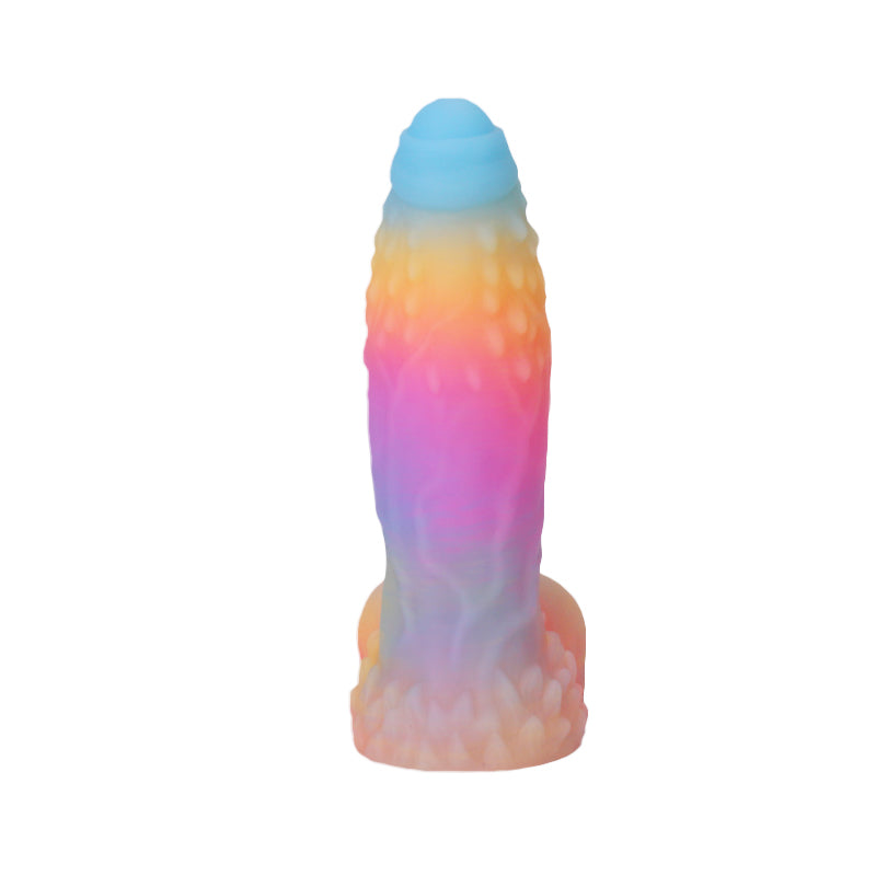 Gros Gode Monstre Lumineux Arc-En-Ciel
