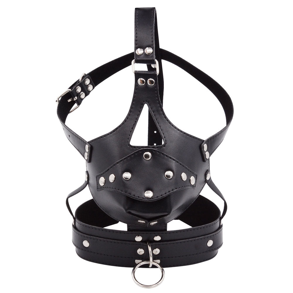Masque Bâillon BDSM avec Gode Bondage