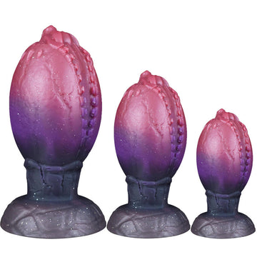 Gros Plug Anal Fantaisie œuf de Dinosaure Souple