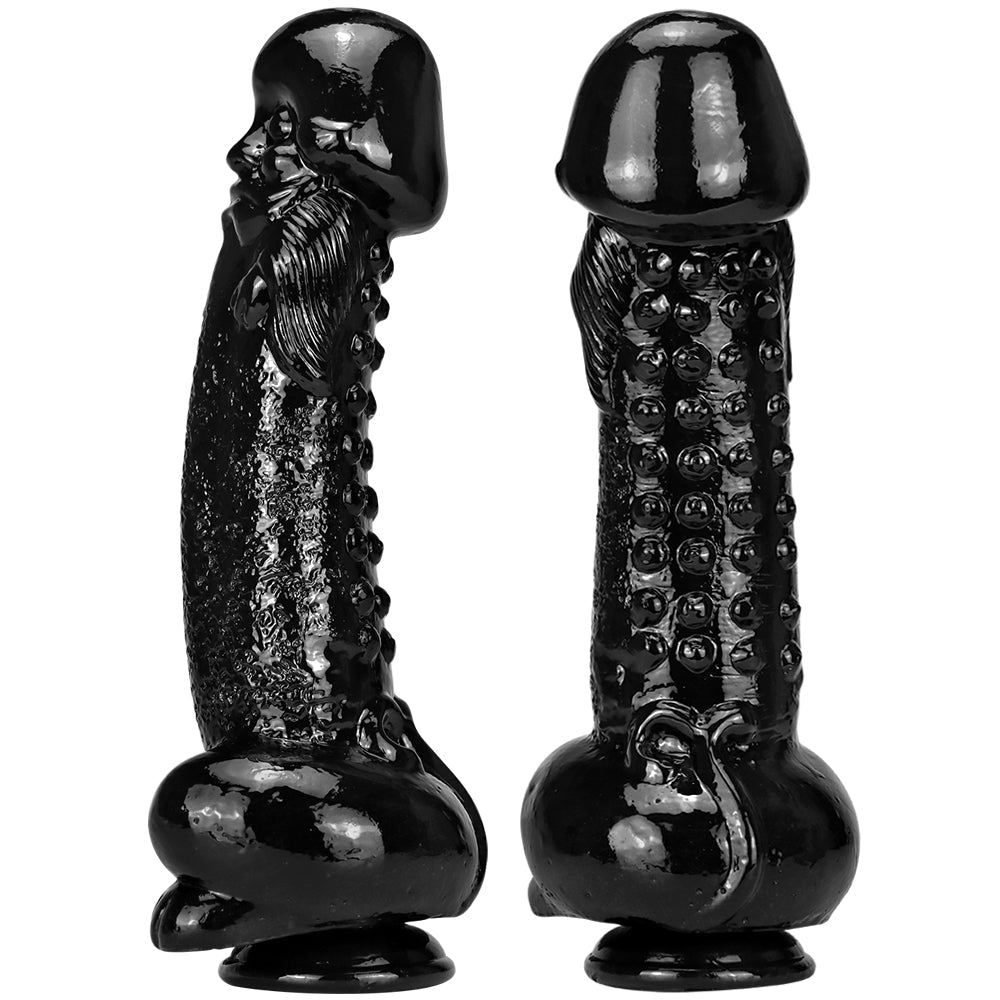 Gros Gode Noir Alien Fantaisie Texturé de 30 cm