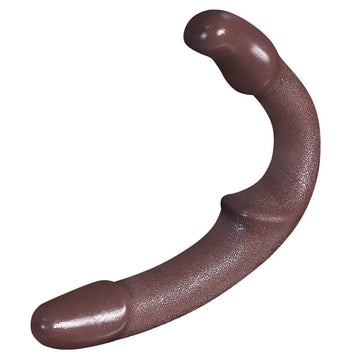 Gode Ceinture Sans Harnais Réaliste Marron Souple 33,5 cm