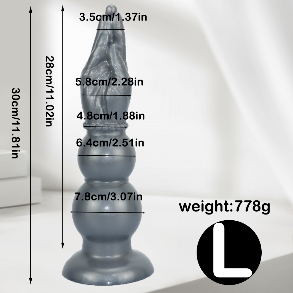 Gode 30 cm Fist Main à Double Nœud