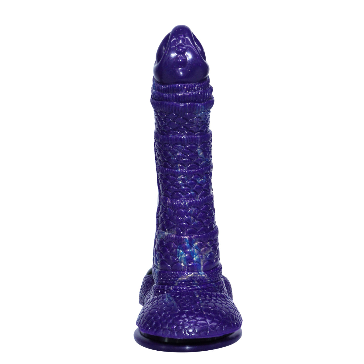 Gode Serpent Vibrant Violet en Silicone 23 cm
