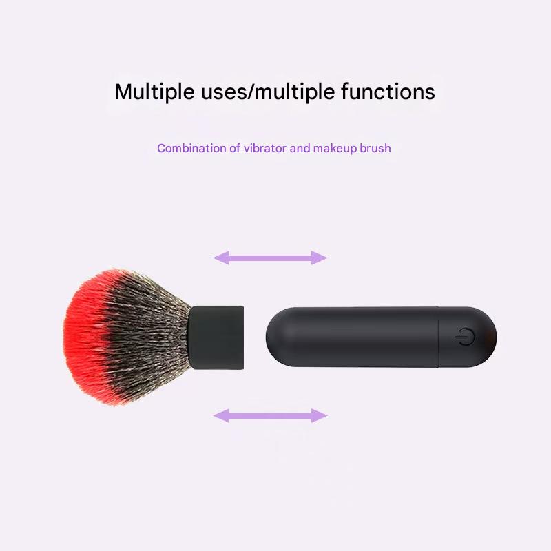 Mini Vibromasseur Bullet Discret Pinceau de Maquillage