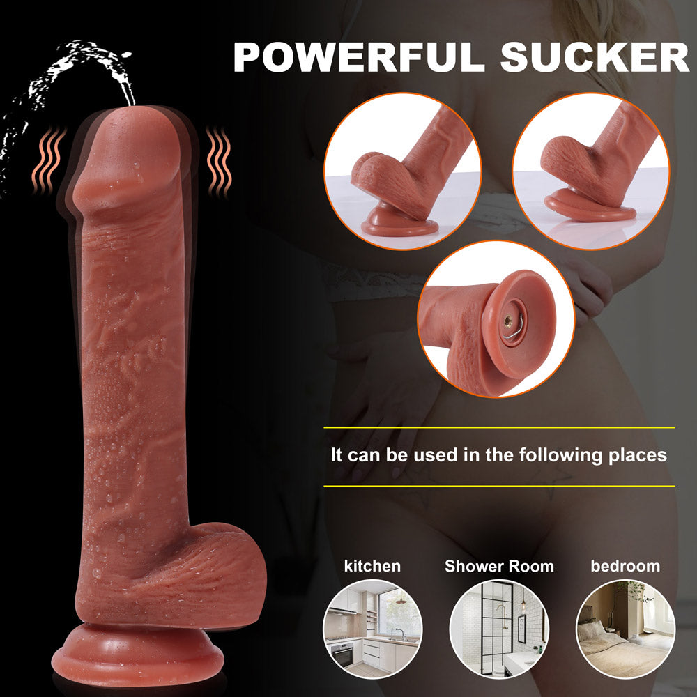21CM Telecommande Ejaculateur Gode Anal Vibrant