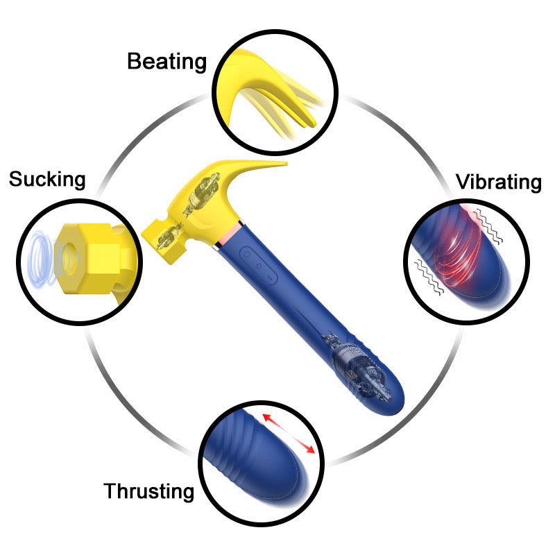 Discret Marteau Gode Succion Vibromasseur Wand