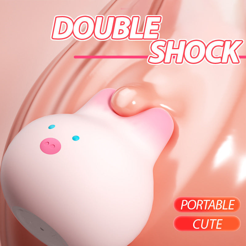 Vibromasseur doux étanche Rose En Forme De Petit Cochon