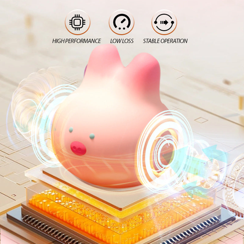 Vibromasseur doux étanche Rose En Forme De Petit Cochon