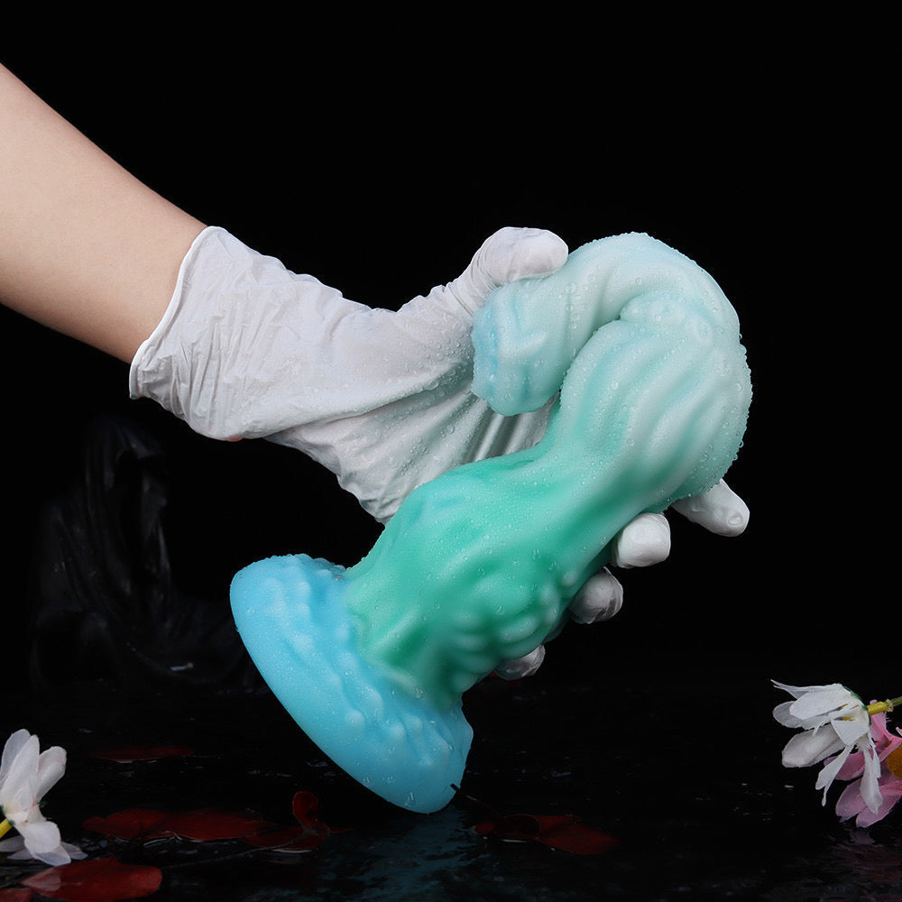 Gros Plug Anal dragon Fantaisie Lumineux en Silicone