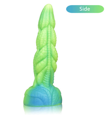 Gode Lumineux Tentacule Fantasy Vert Texturé