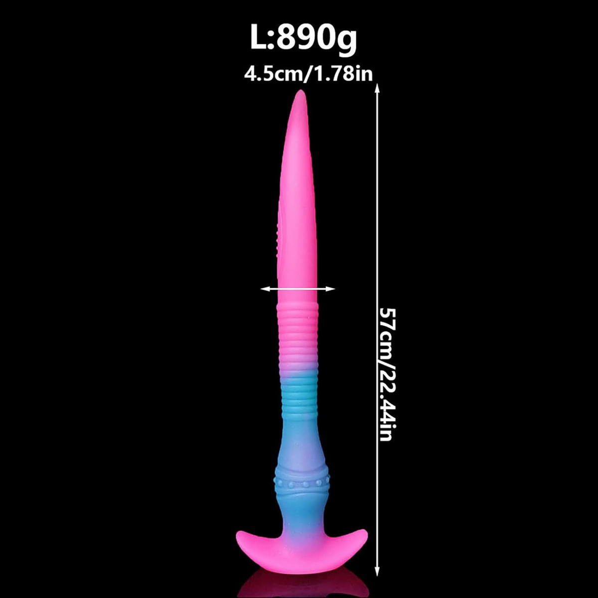 Entraînement Anal Coloré Gode Lumineux Tentacule
