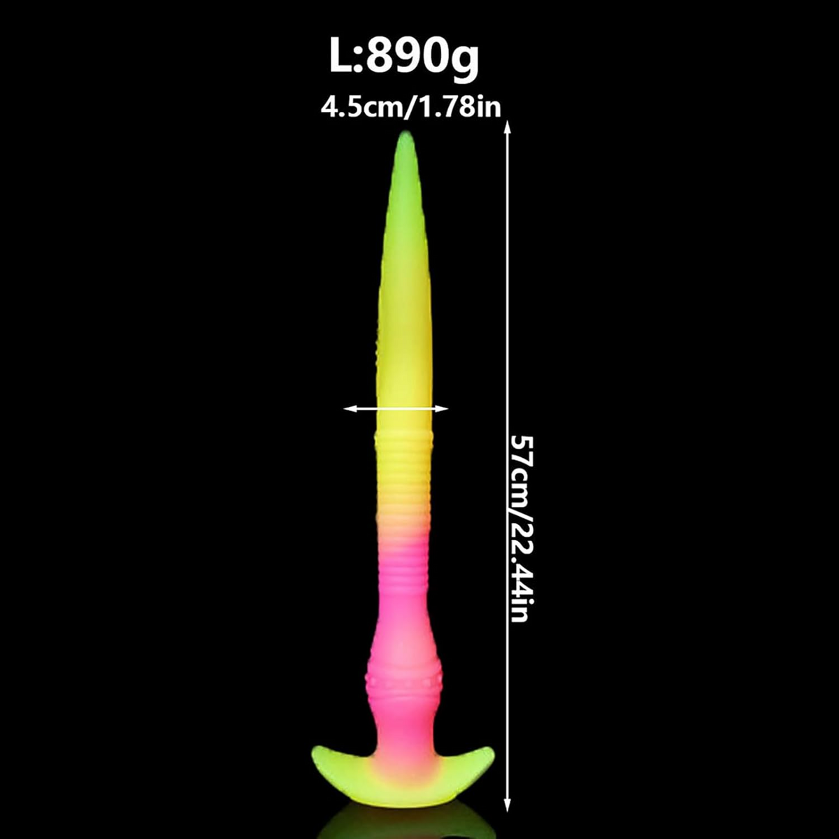 Entraînement Anal Coloré Gode Lumineux Tentacule