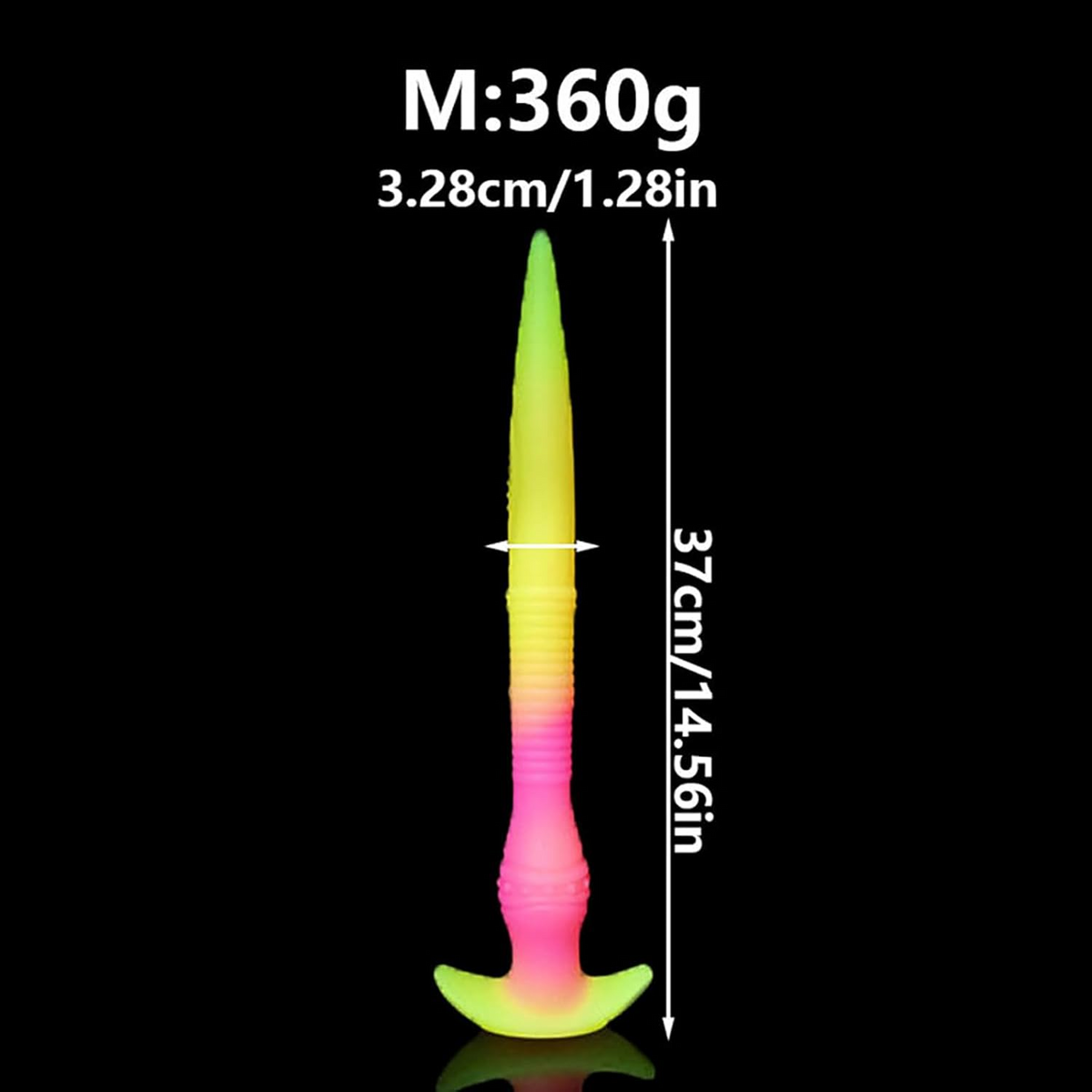 Entraînement Anal Coloré Gode Lumineux Tentacule