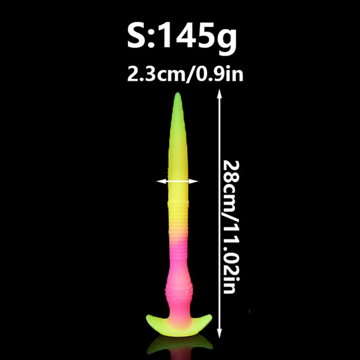 Entraînement Anal Coloré Gode Lumineux Tentacule