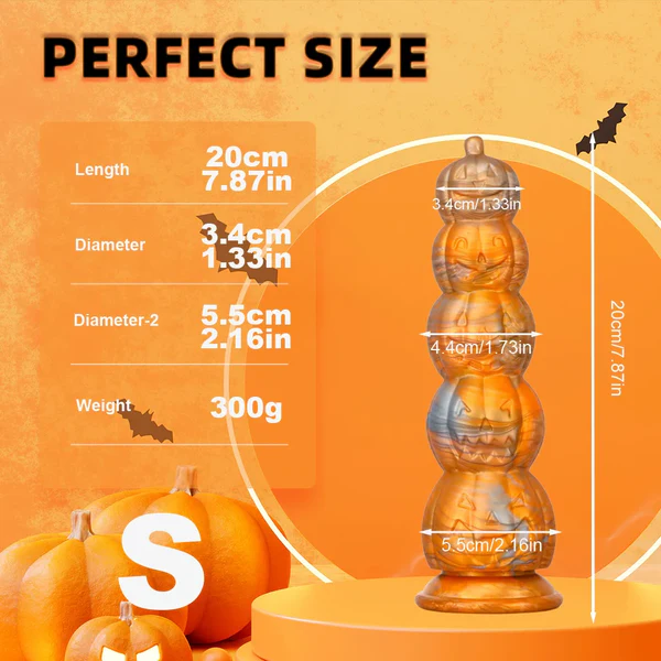 Gode Monstre Fantaisie Halloween Citrouille en Silicone