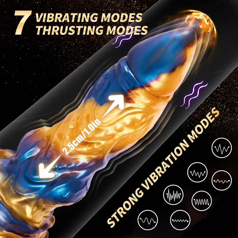 23.5 CM Monstrueux Loup Telecommande Gode Anal Vibrant