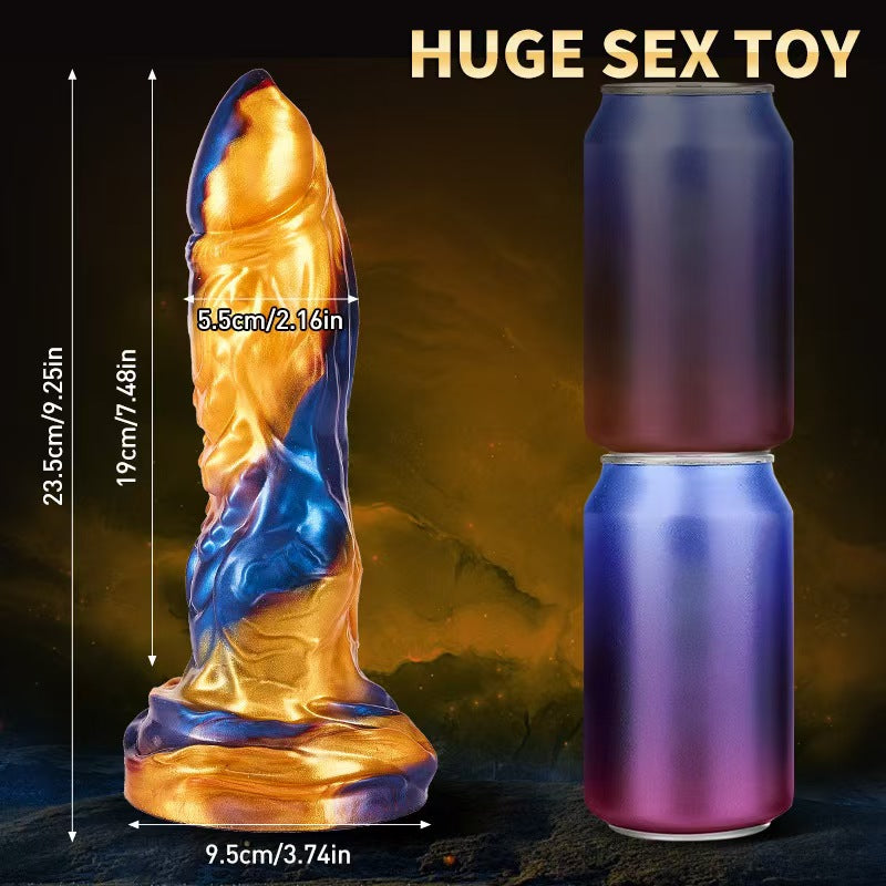 23.5 CM Monstrueux Loup Telecommande Gode Anal Vibrant