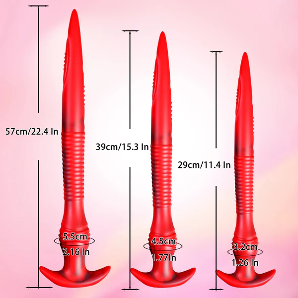 57 cm Souple Silicone Anal Gode Tentacule Fantasy